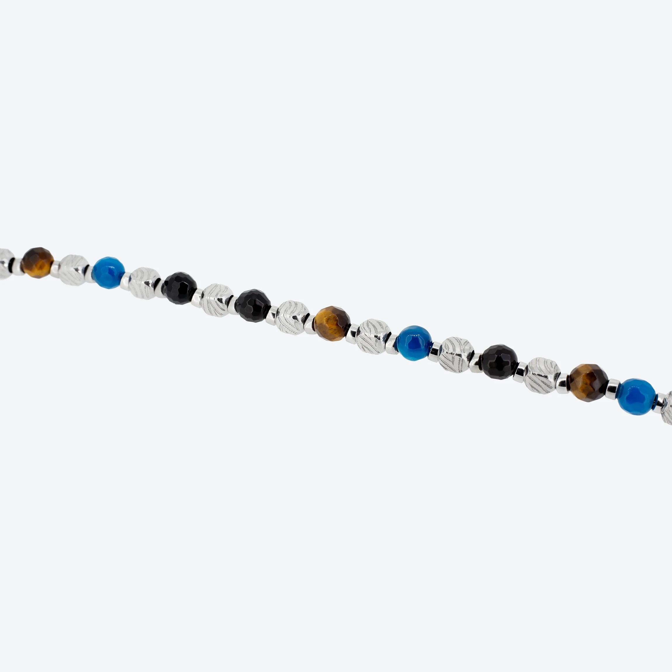 Bracciale con pepite e pietre naturali