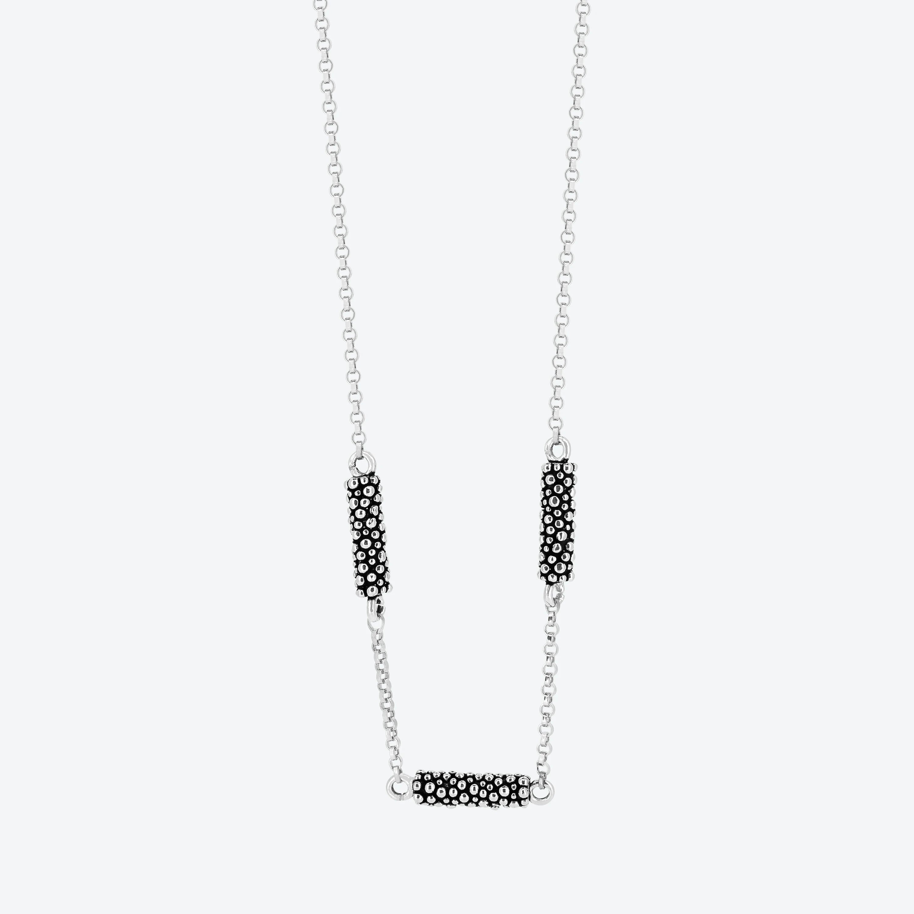 Collana con inserto puntinato bubble.