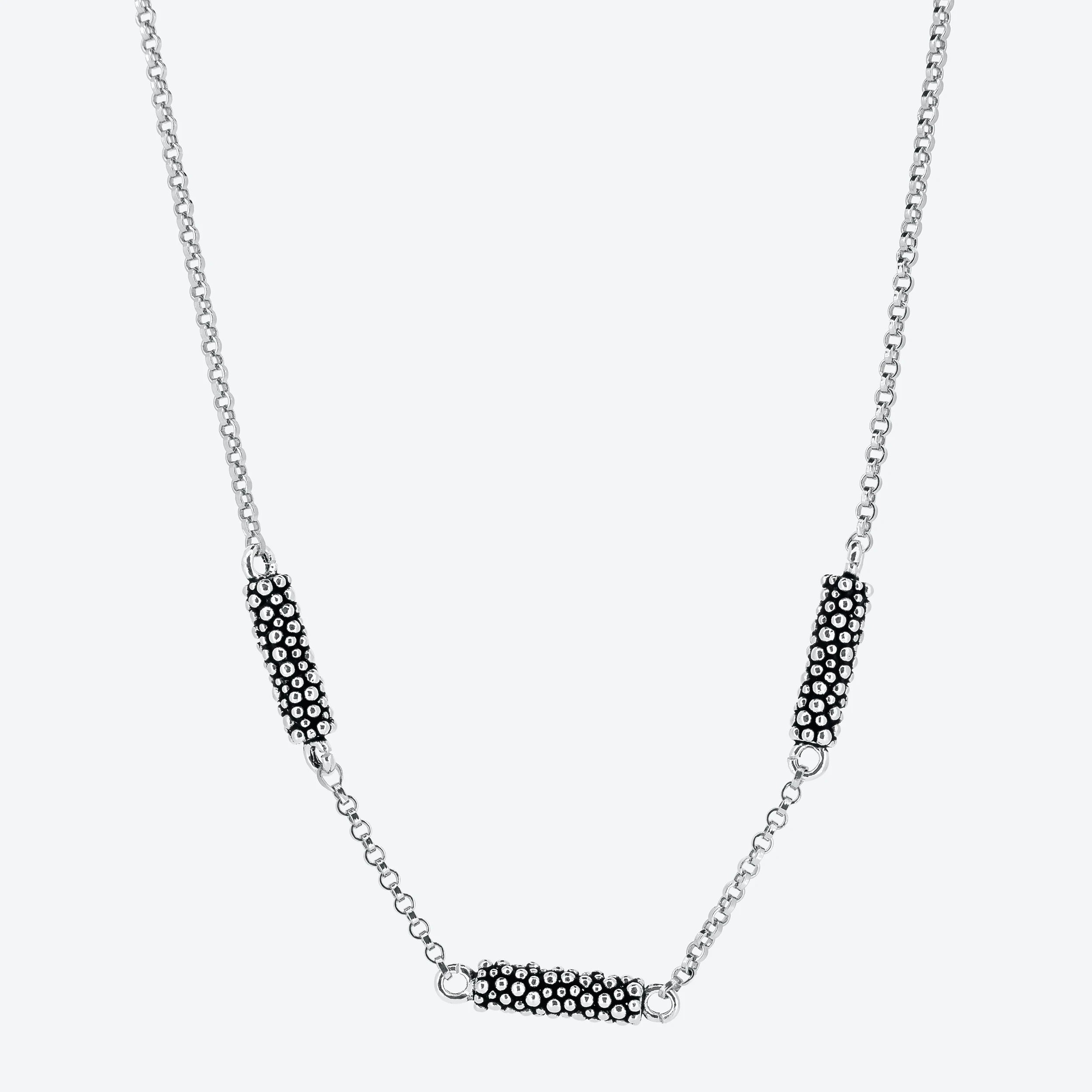 Collana con inserto puntinato bubble.