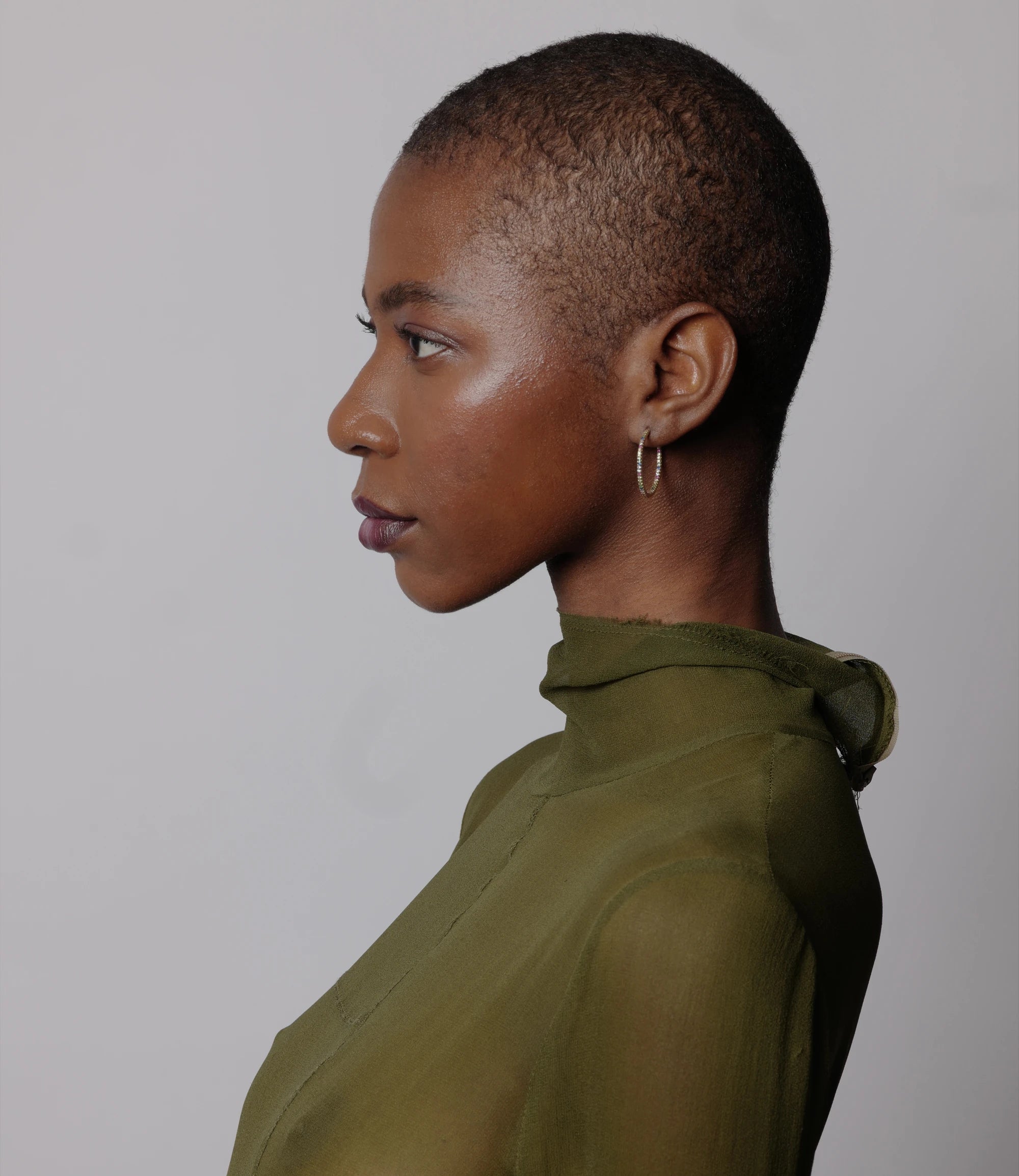 ORECCHINI creoli con zirconi multicolor - oro