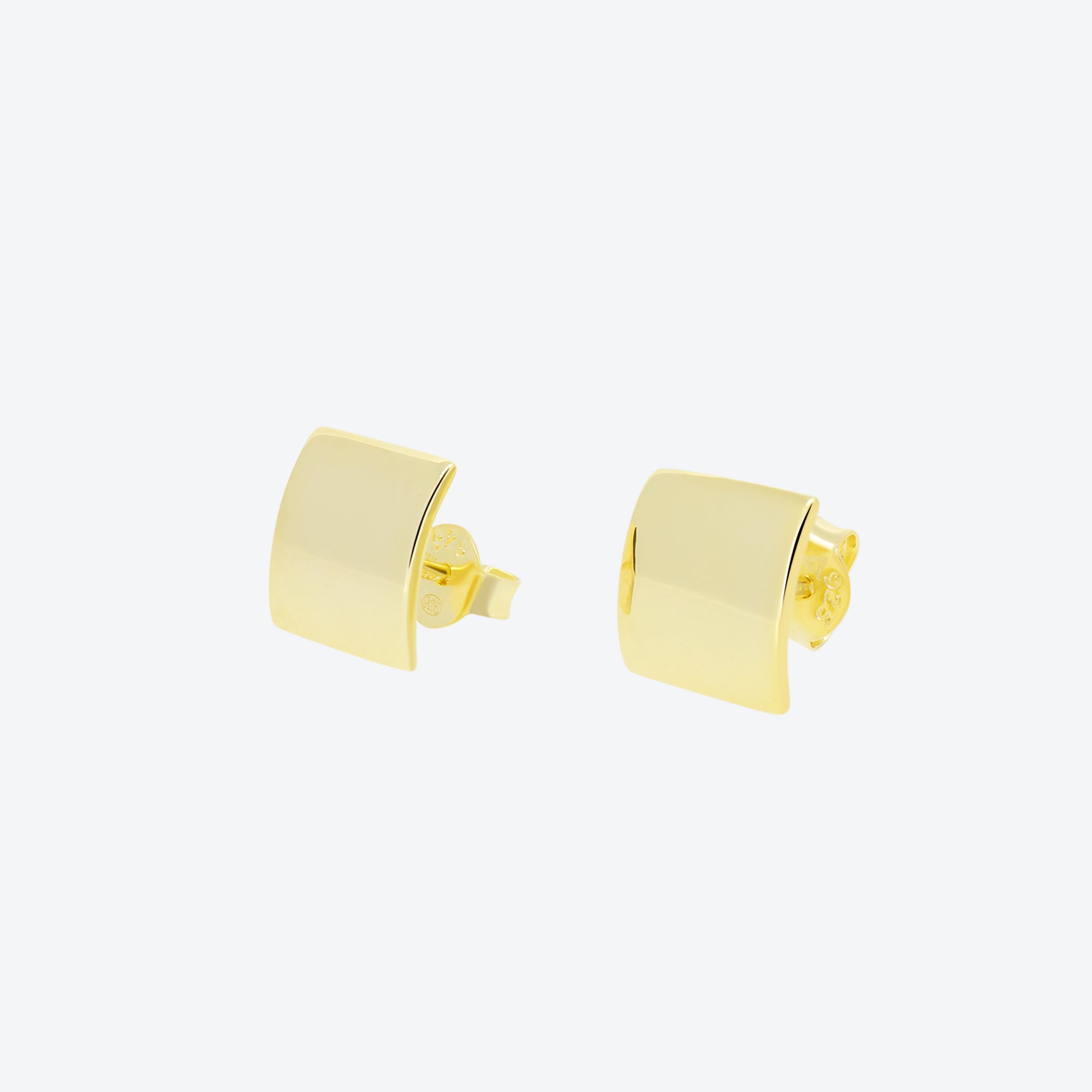 ORECCHINI scudo bombati - oro