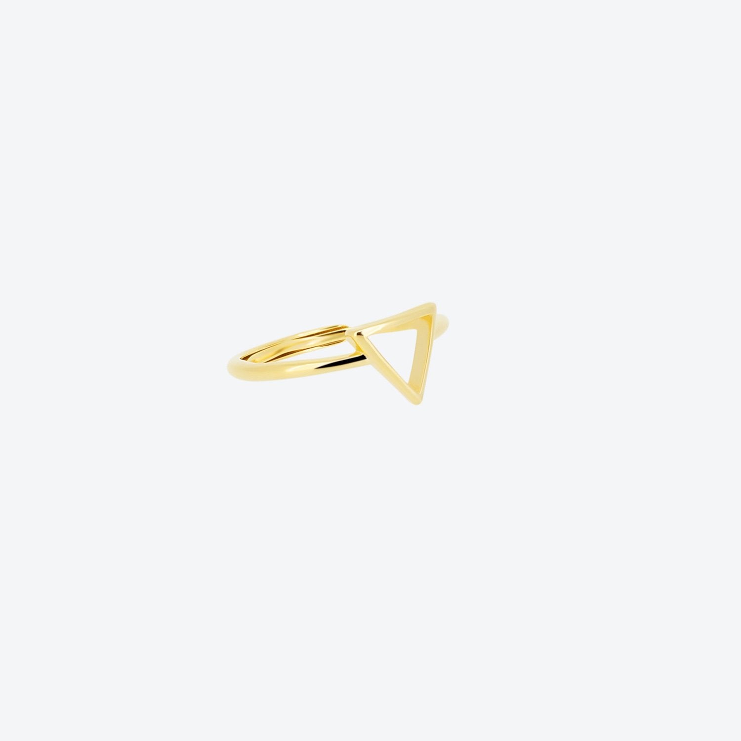 ANELLO TRIANGOLO VUOTO - ORO