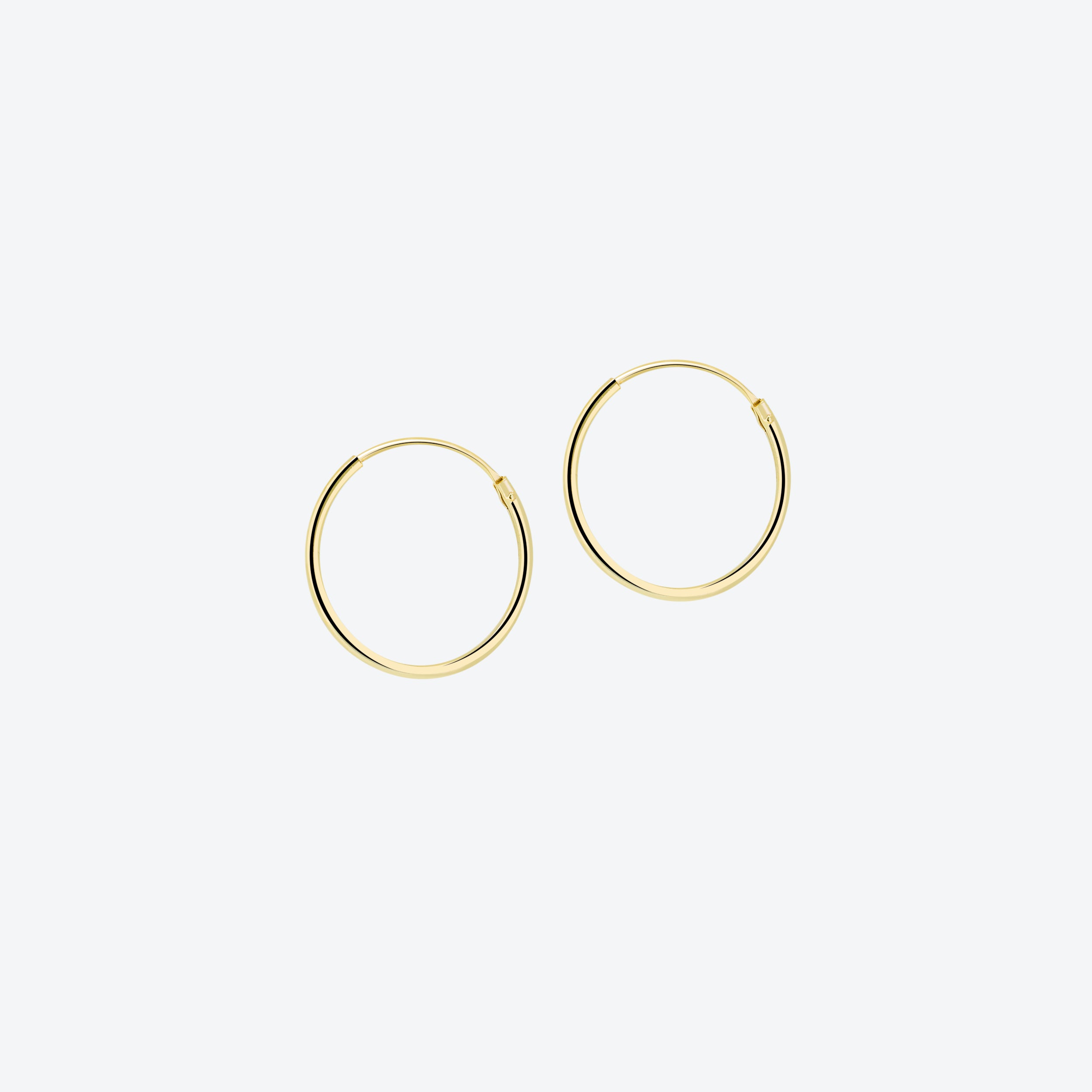 ORECCHINI a cerchio - oro 18mm