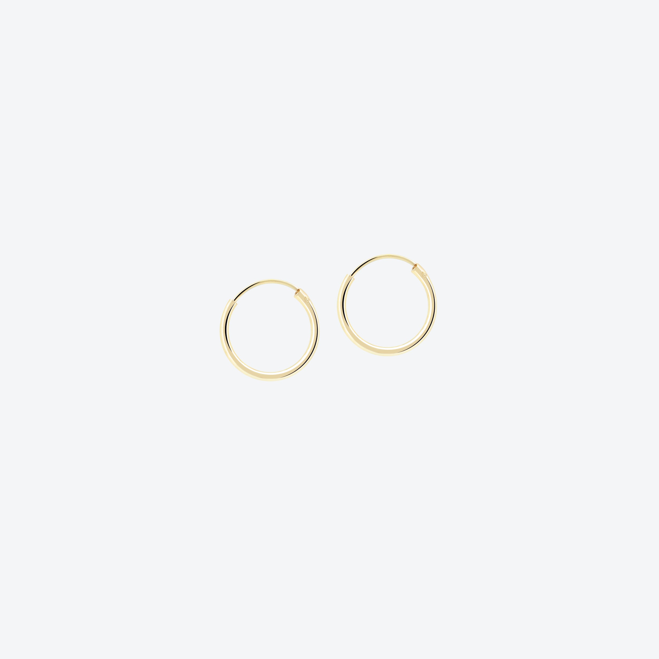 ORECCHINI a cerchio - oro 12mm