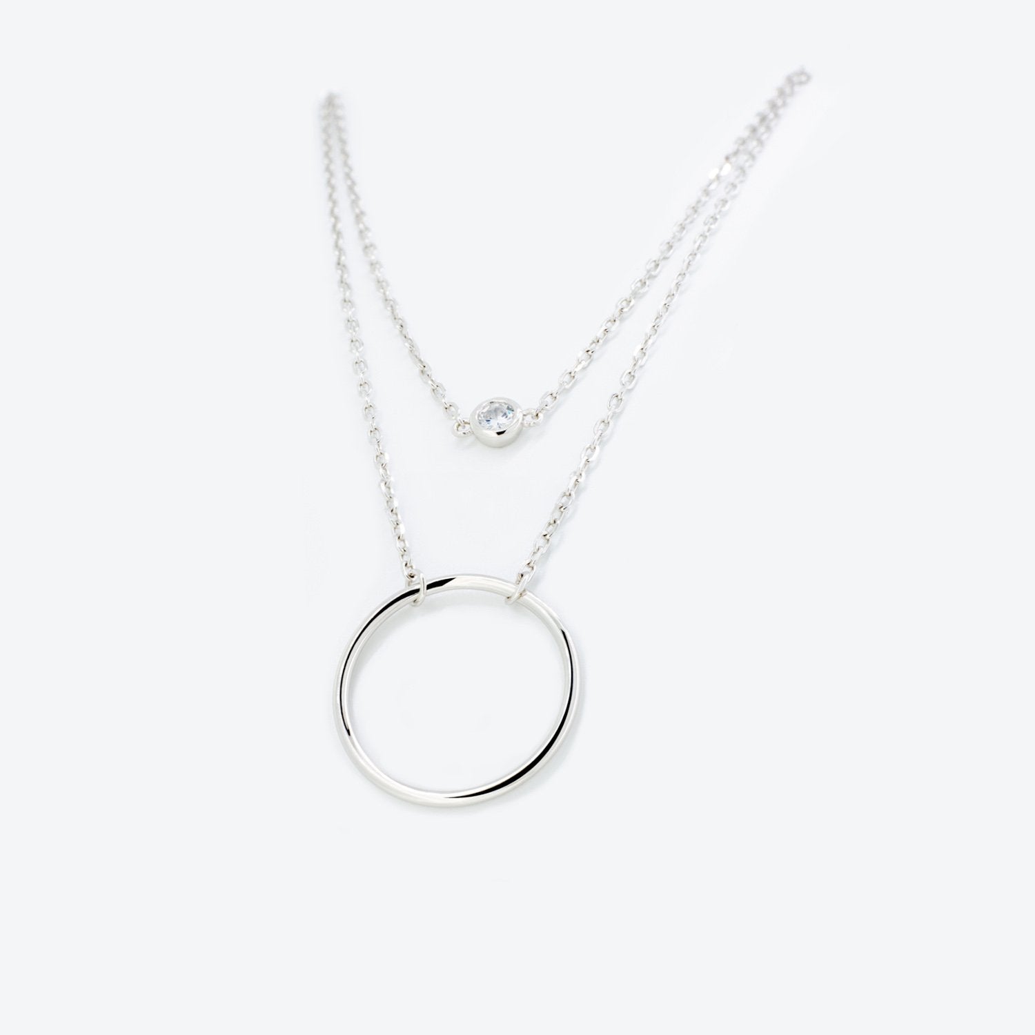 Sofia Milani CIRCLES - Collana - silver coloured Sofia Milani CIRCLES - Collana - silver coloured