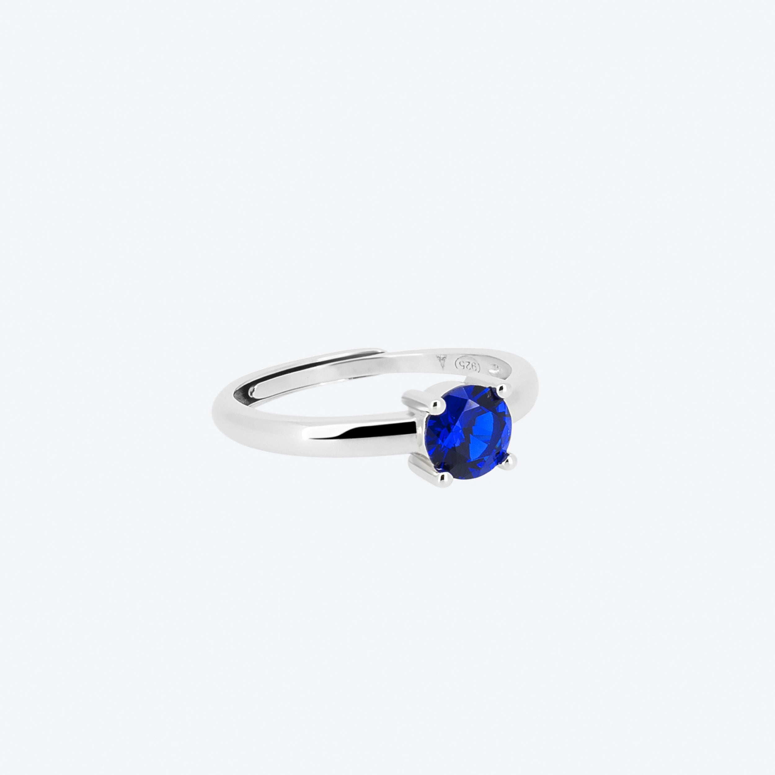 ANELLO solitario - blu