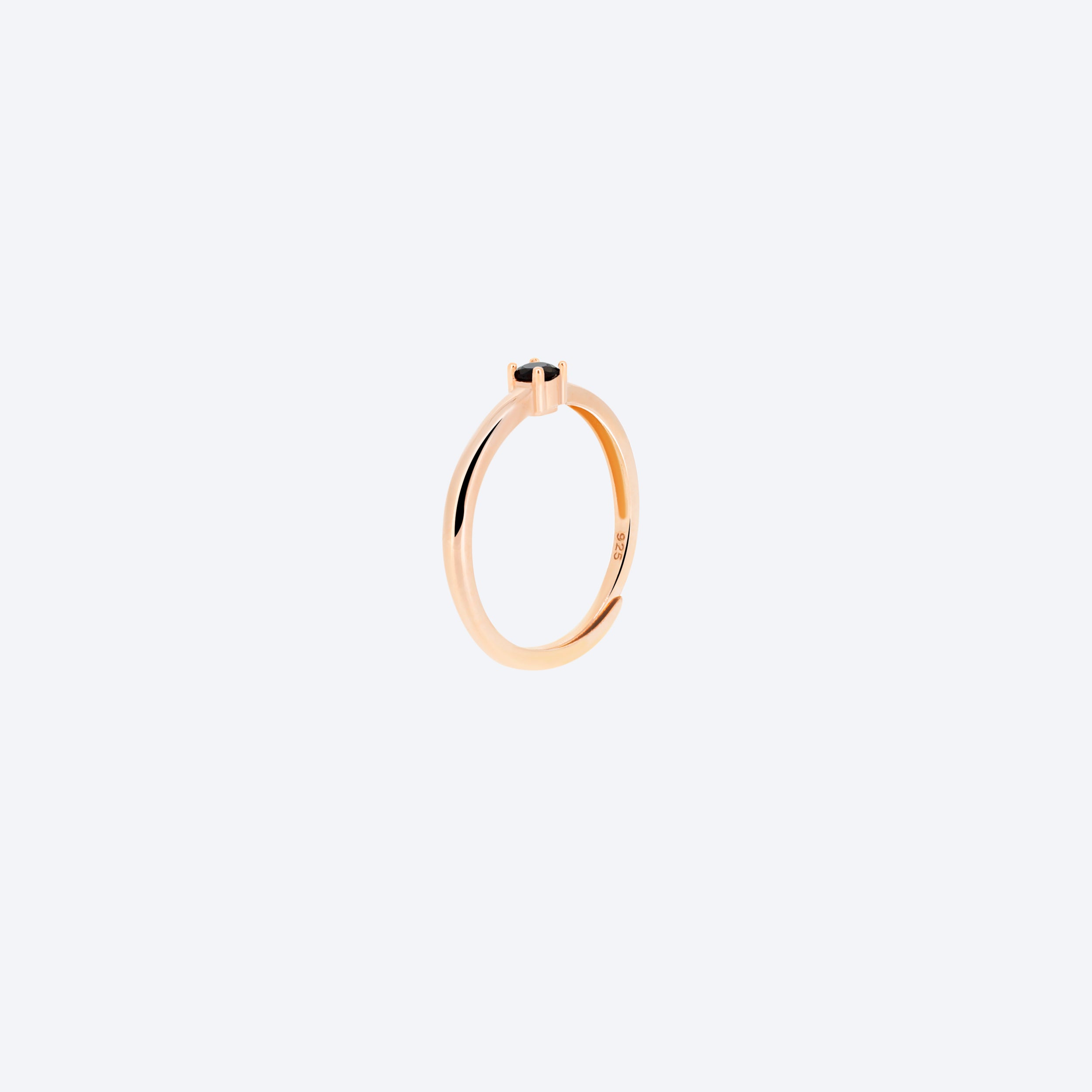 ANELLO solitario - rosè