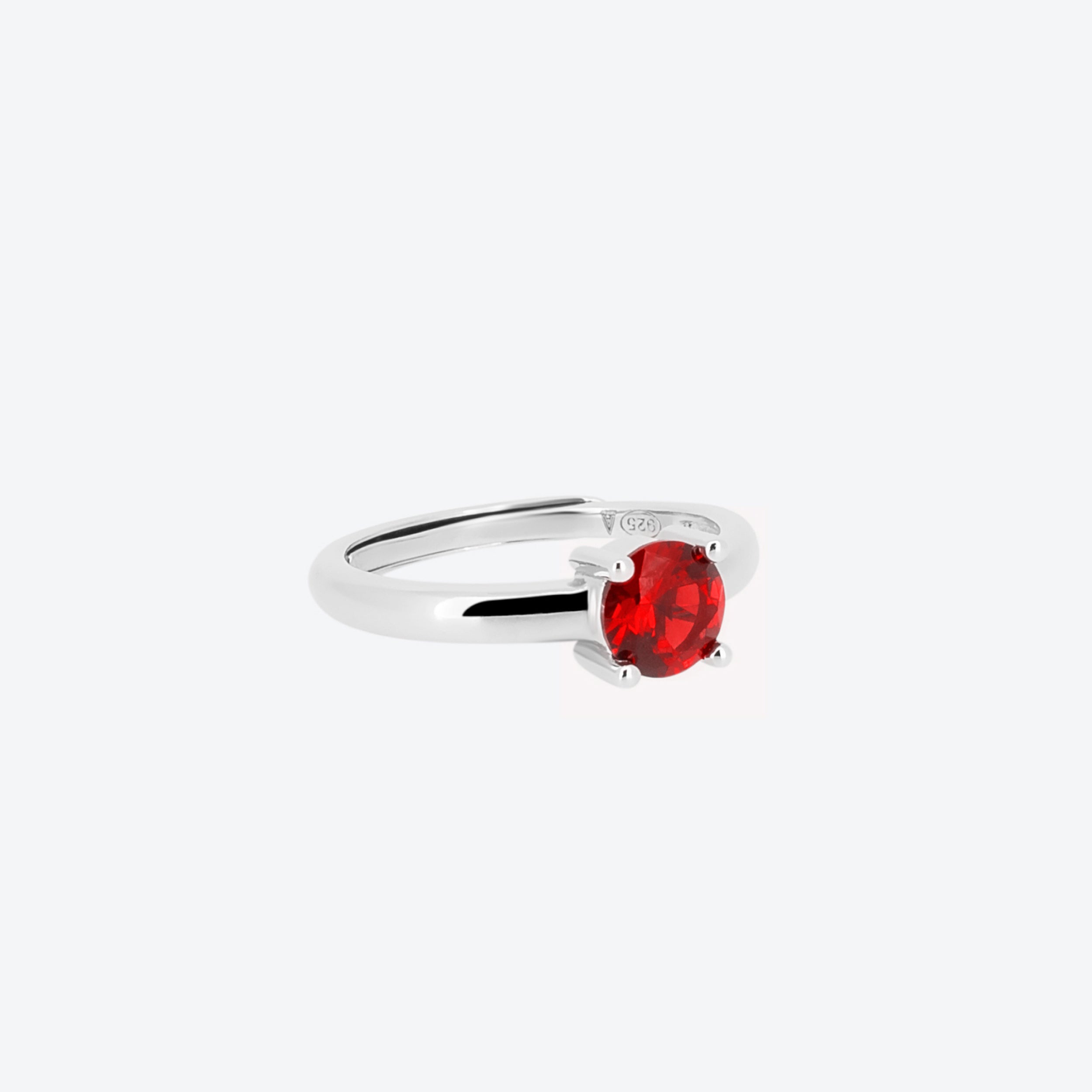ANELLO solitario - rosso