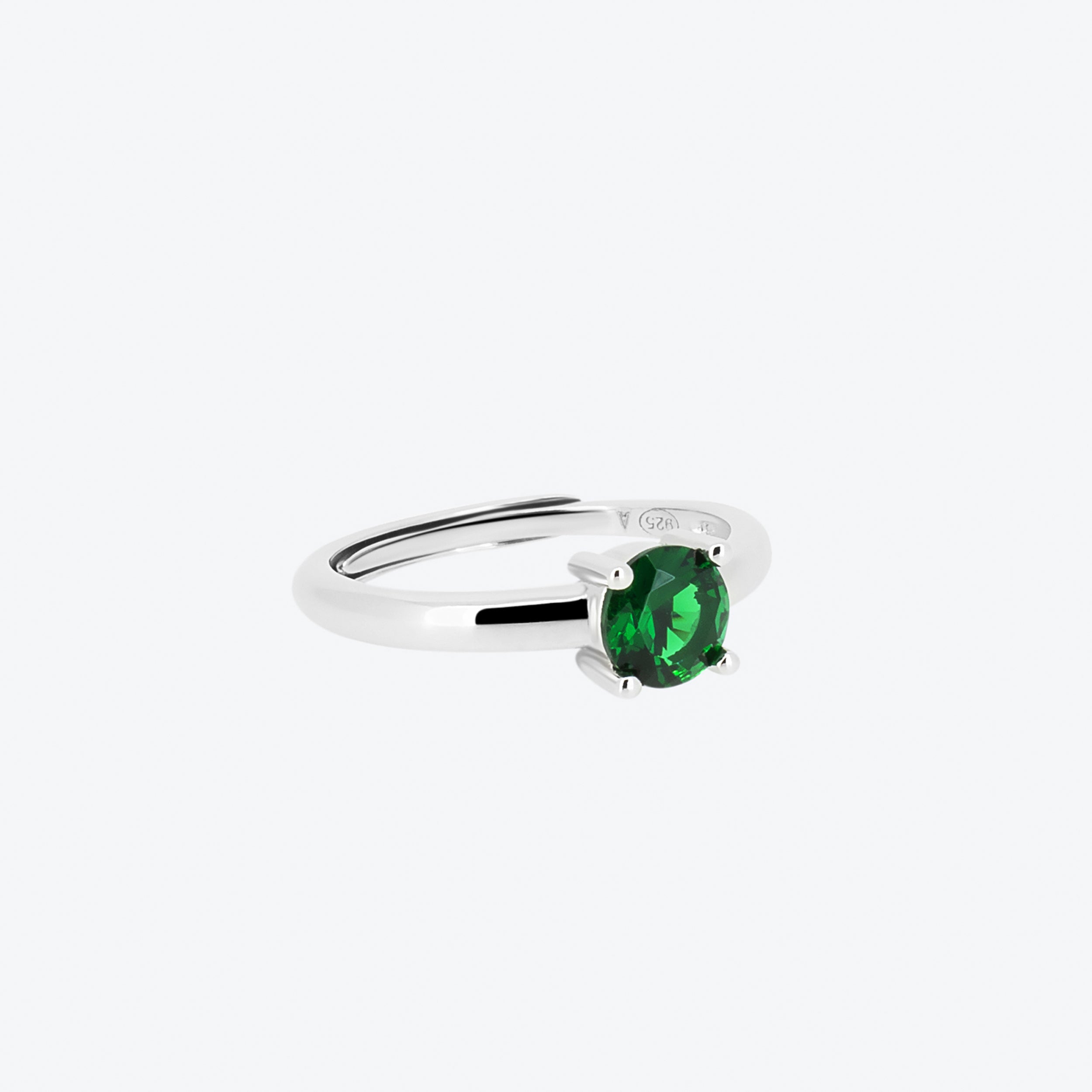 ANELLO solitario - verde