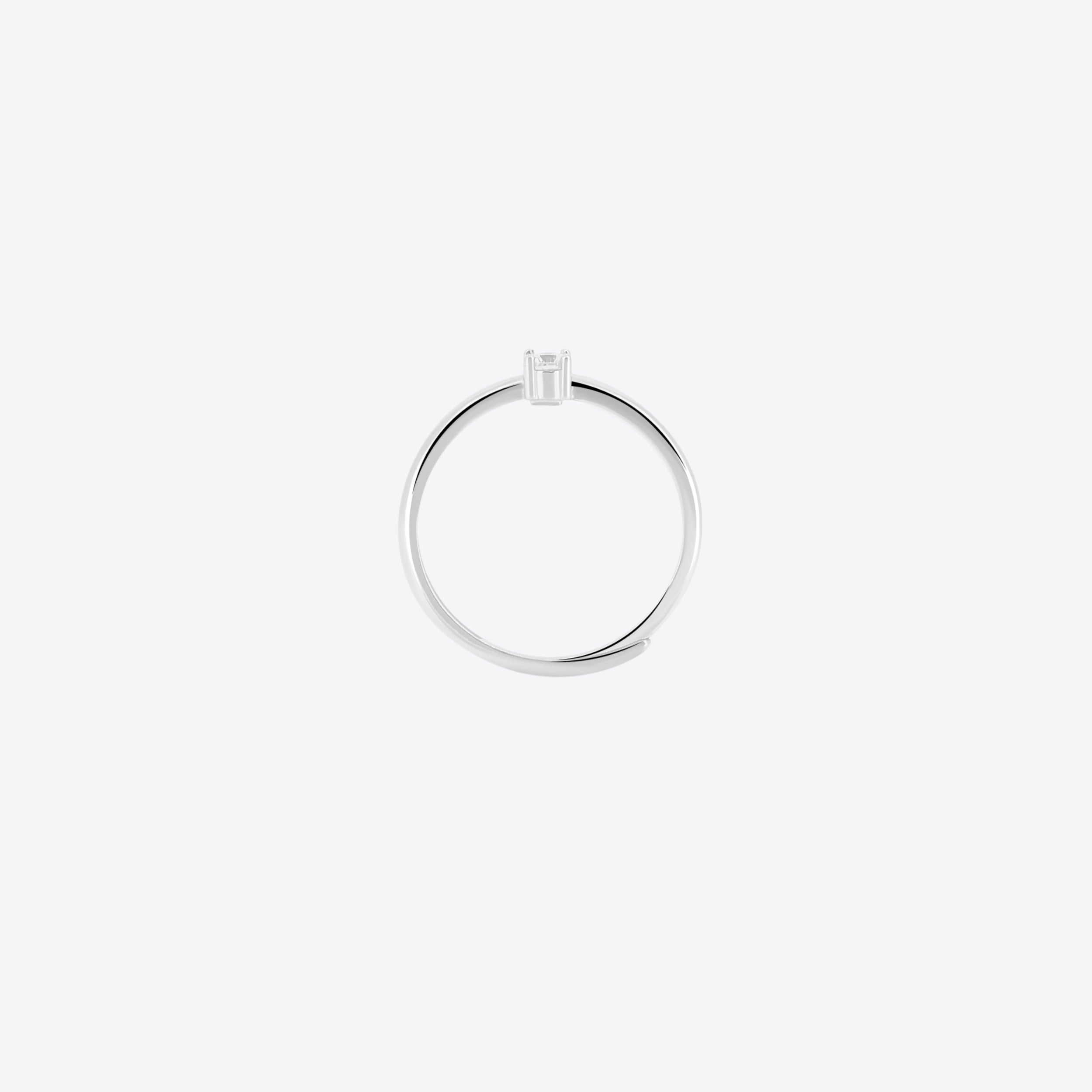 ANELLO solitario - bianco