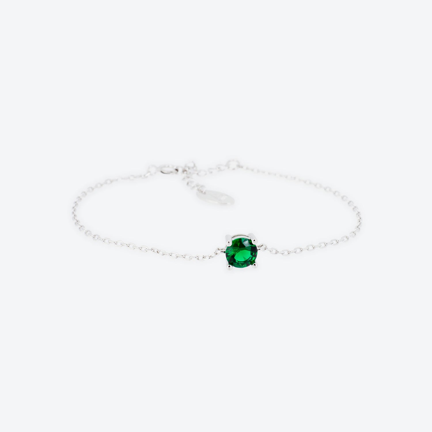 BRACCIALE con zircone verde