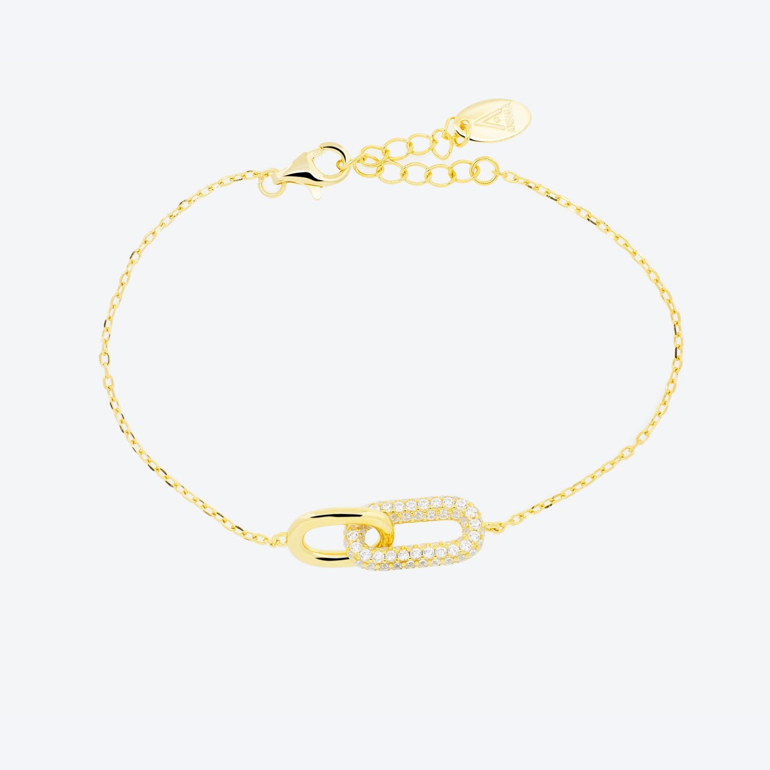 BRACCIALE catena pavé - oro