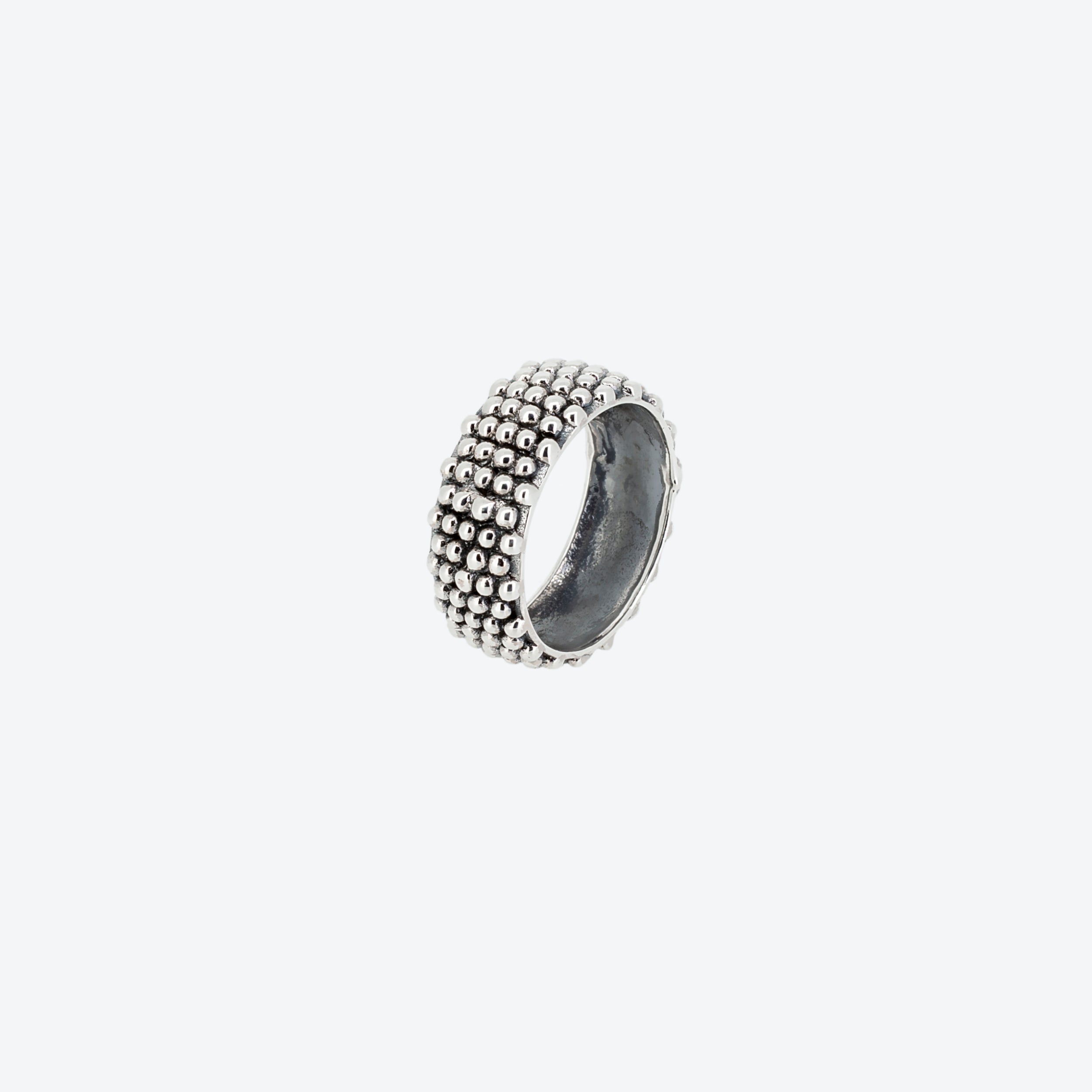 ANELLO puntinato stile fedina sarda