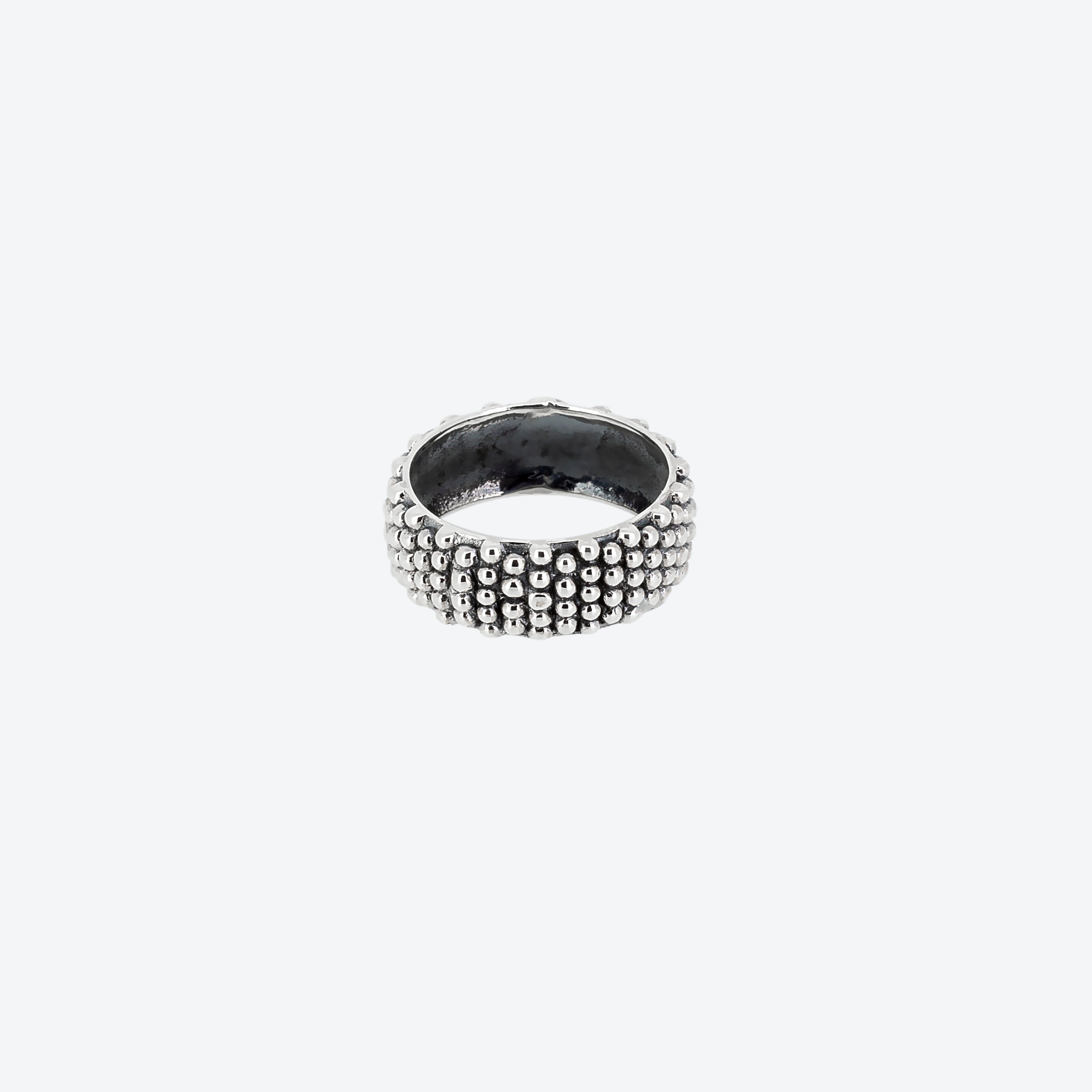 ANELLO puntinato stile fedina sarda