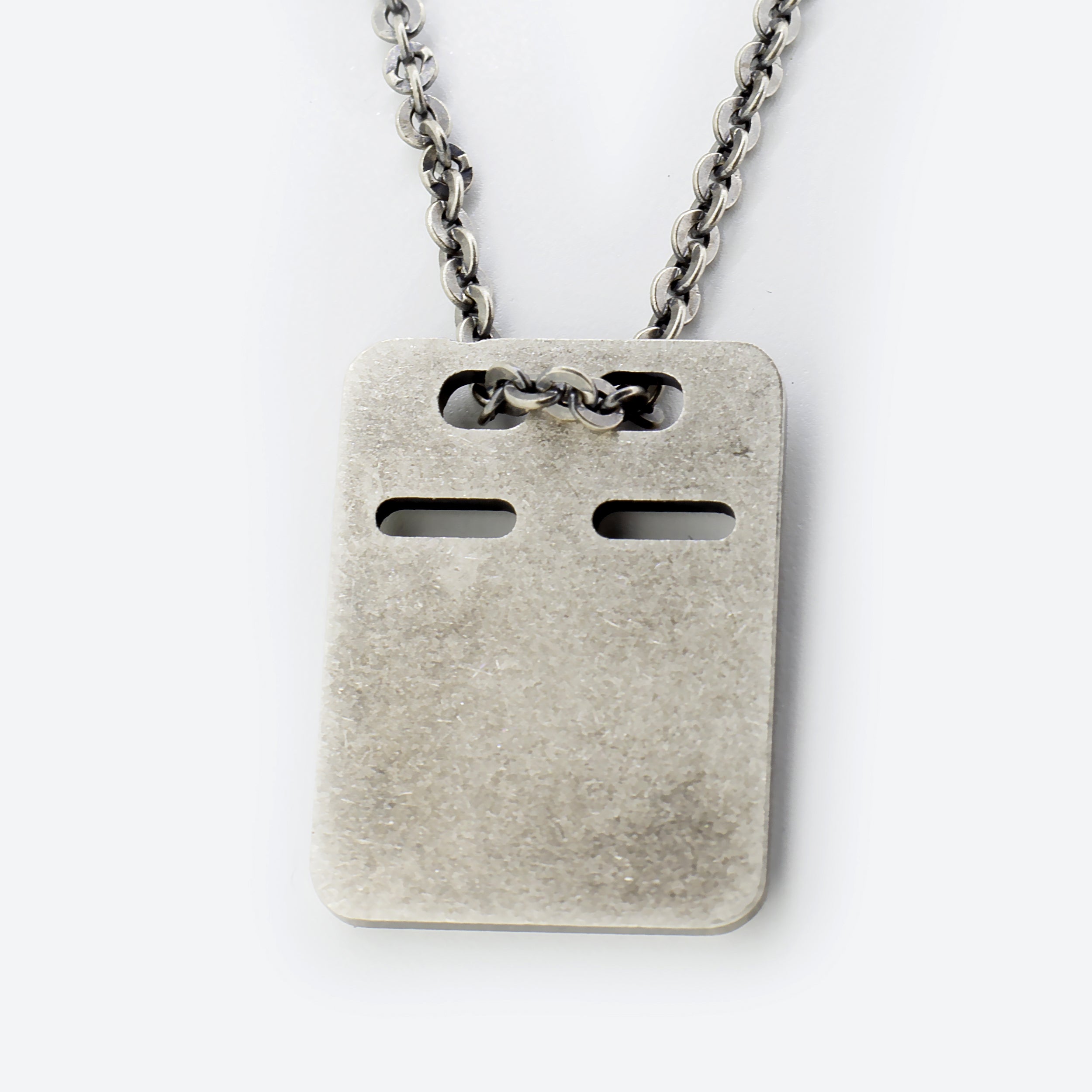 COLLANA con pendente piastrina