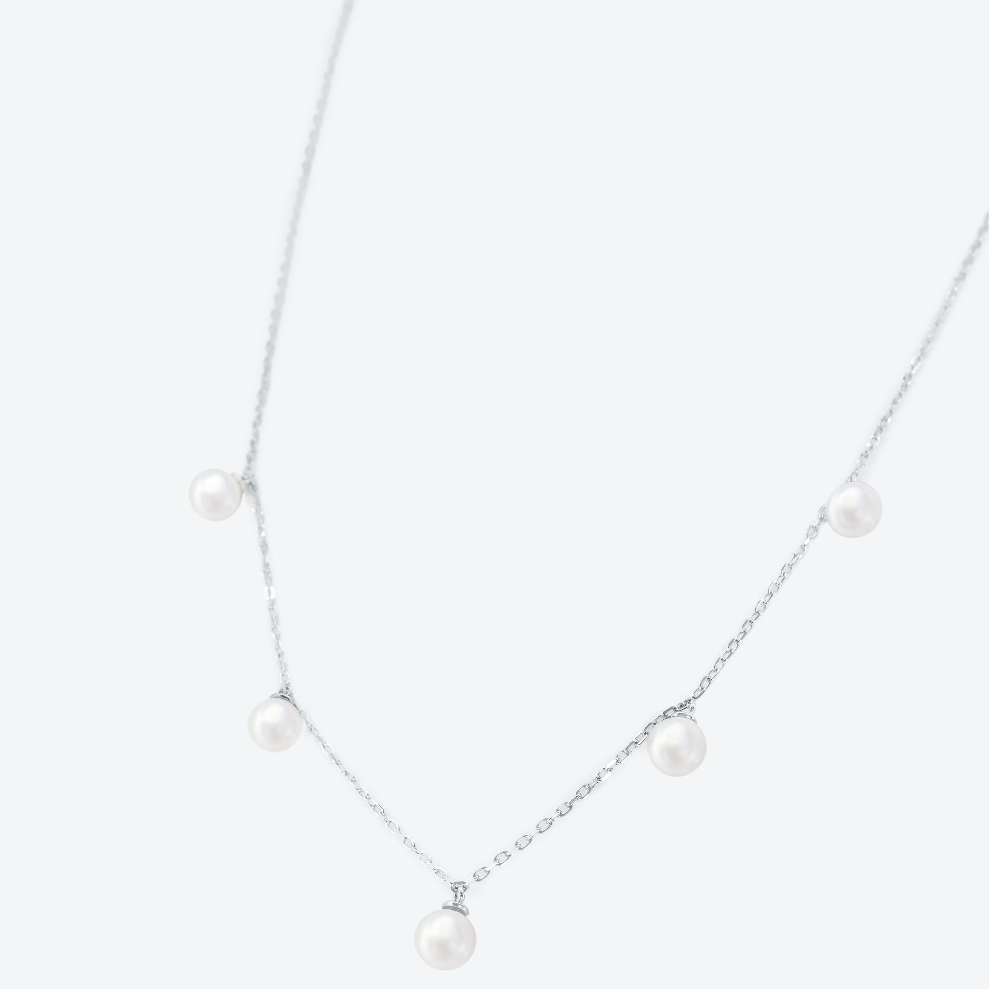 COLLANA catena con perle alternate