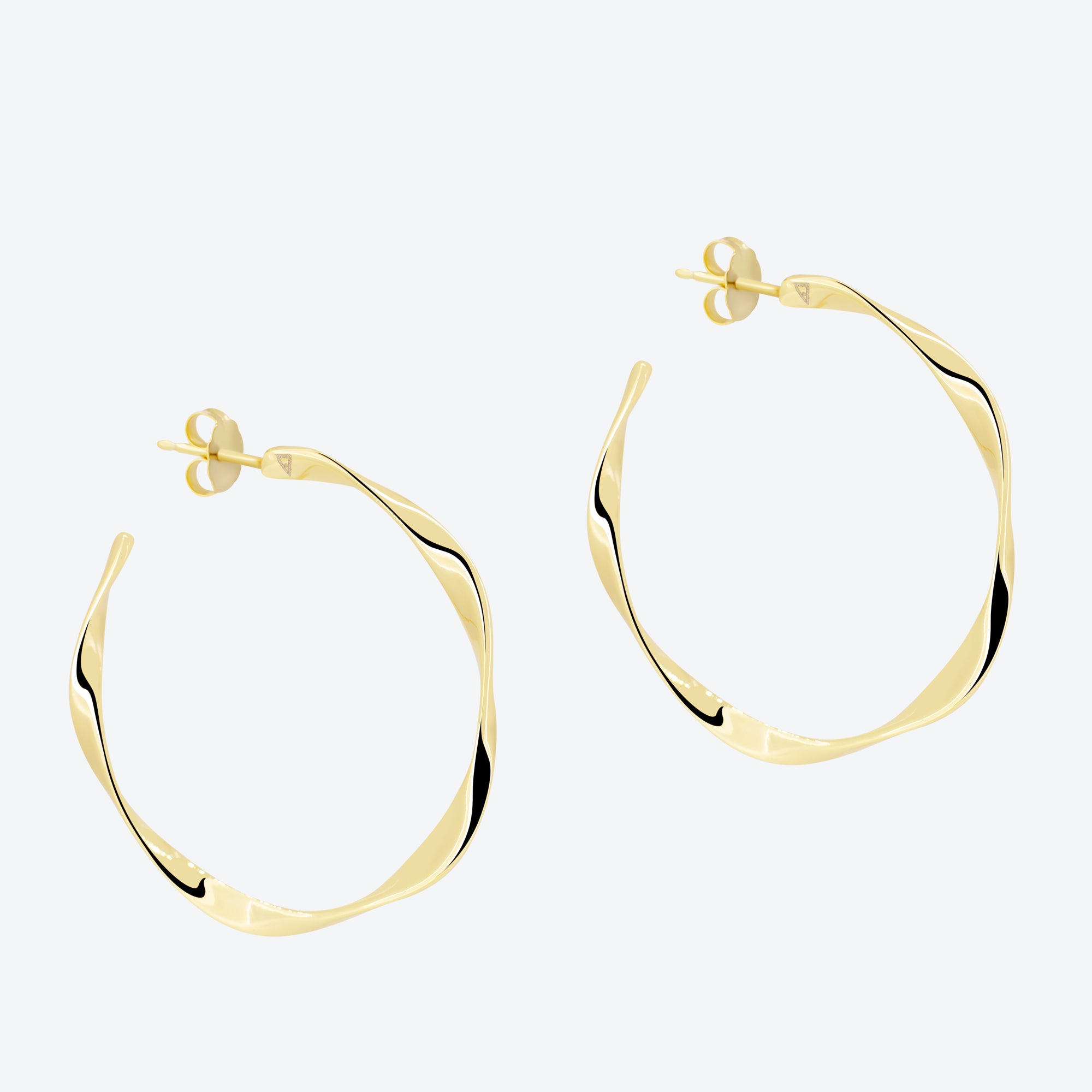 ORECCHINI onda liscia - oro