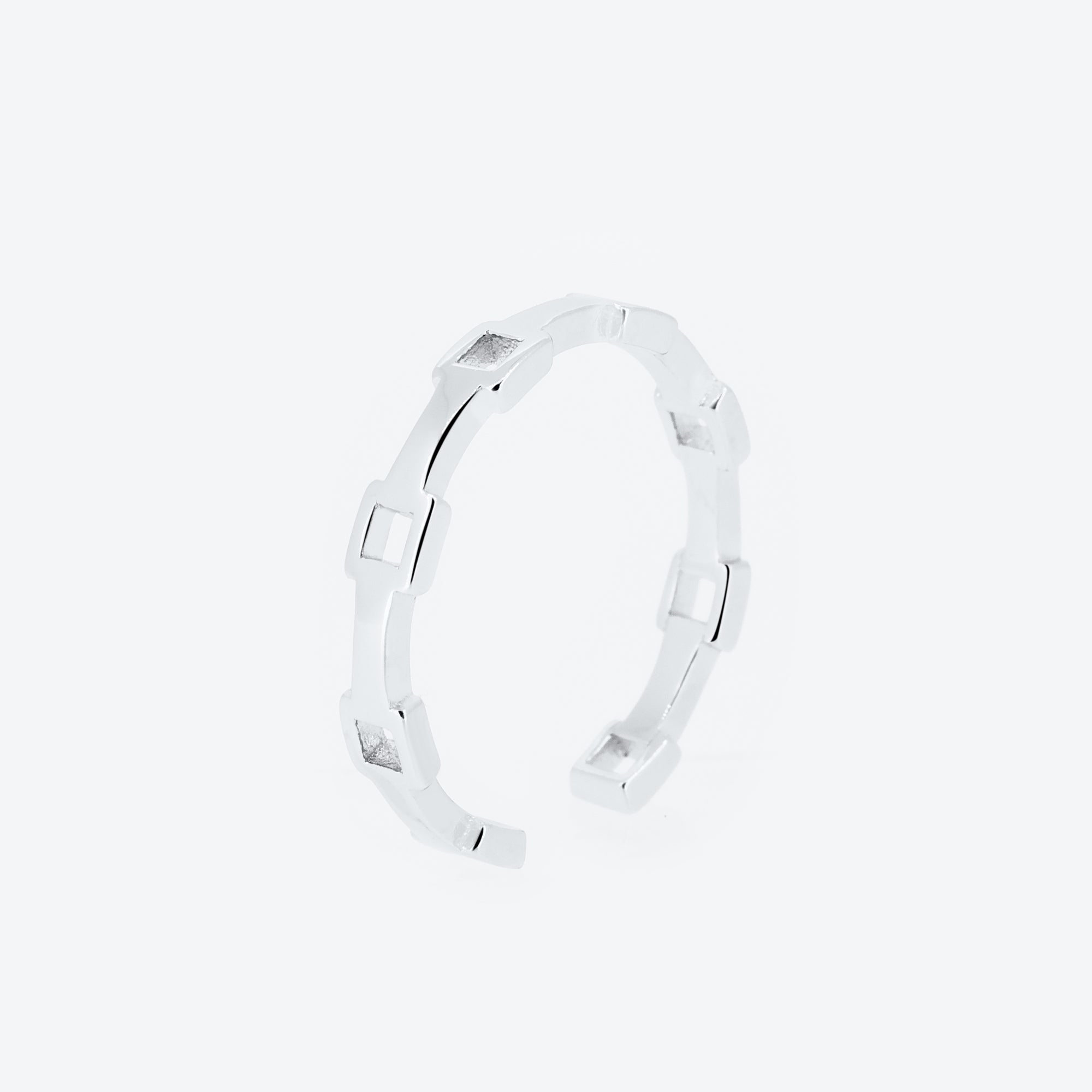 ANELLO catena singola - argento