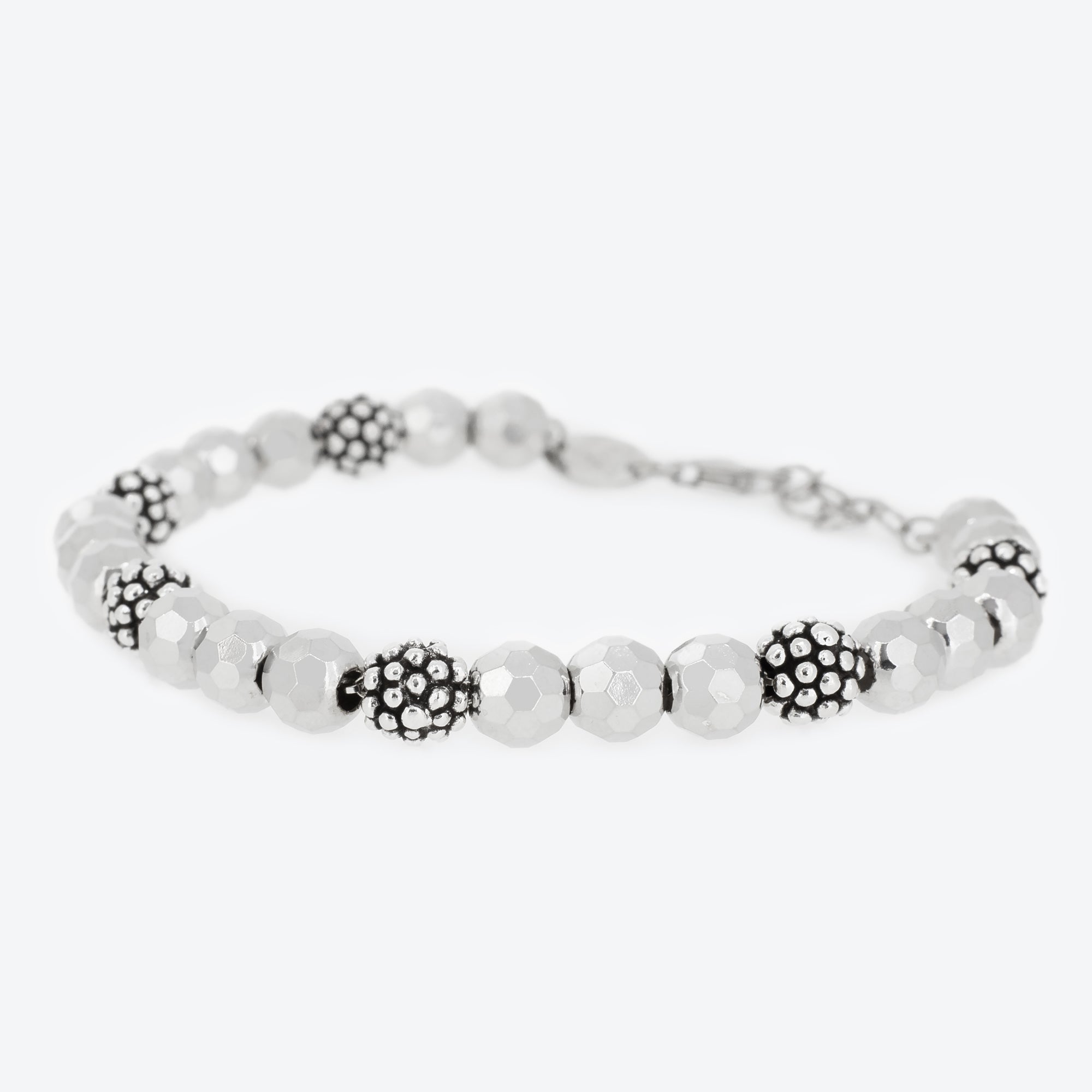 Bracciale sfere martellate