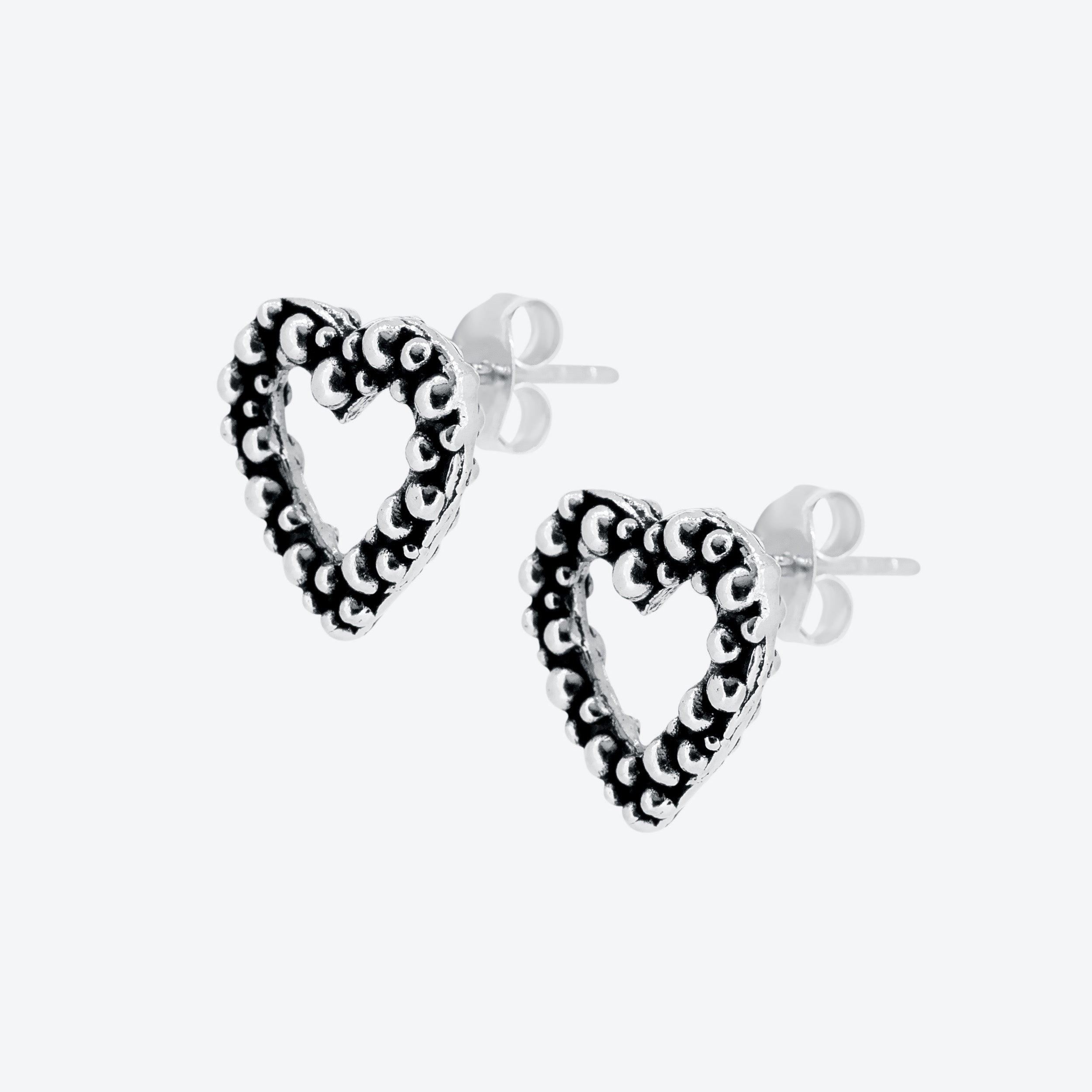 ORECCHINI PUNTINATI CUORE