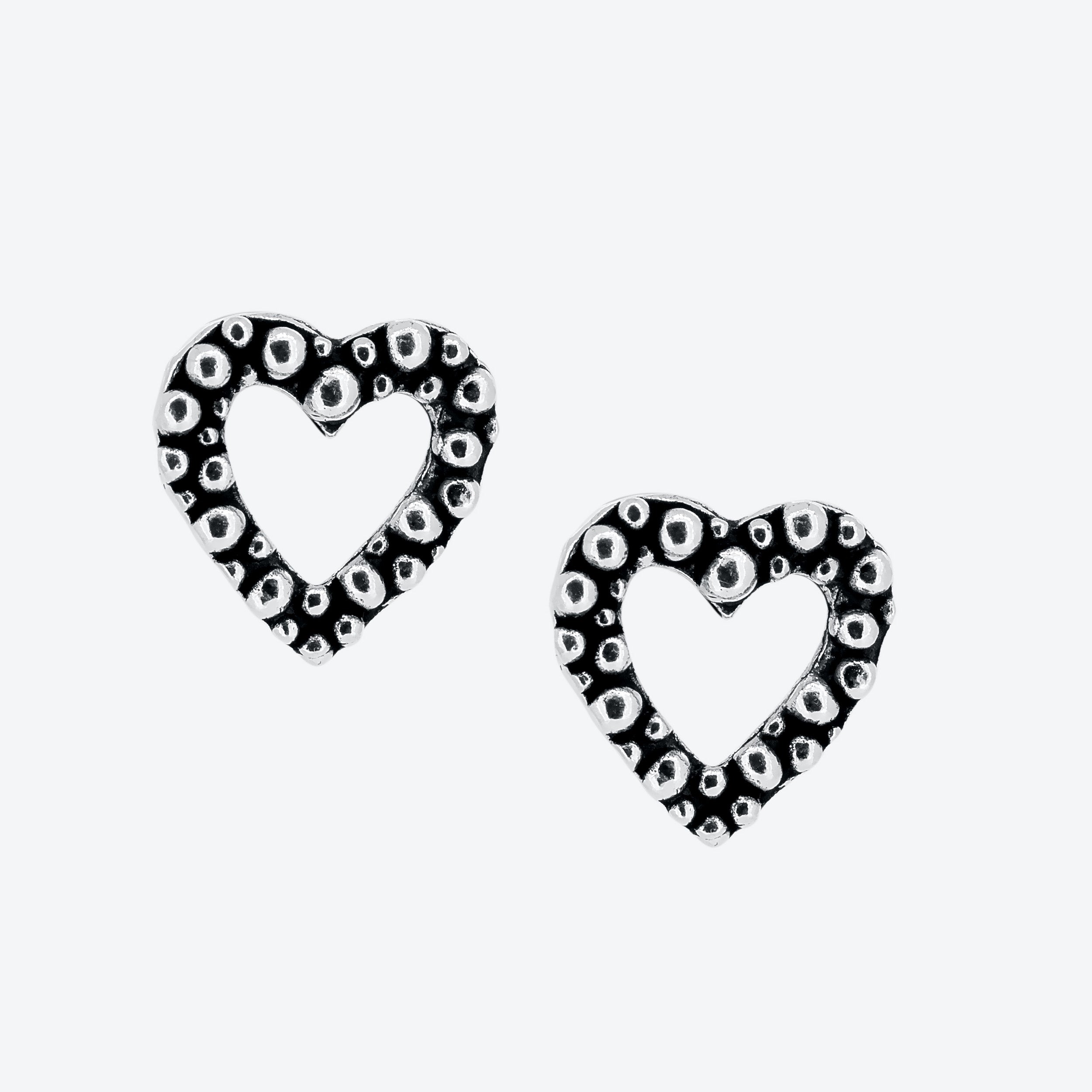 ORECCHINI PUNTINATI CUORE