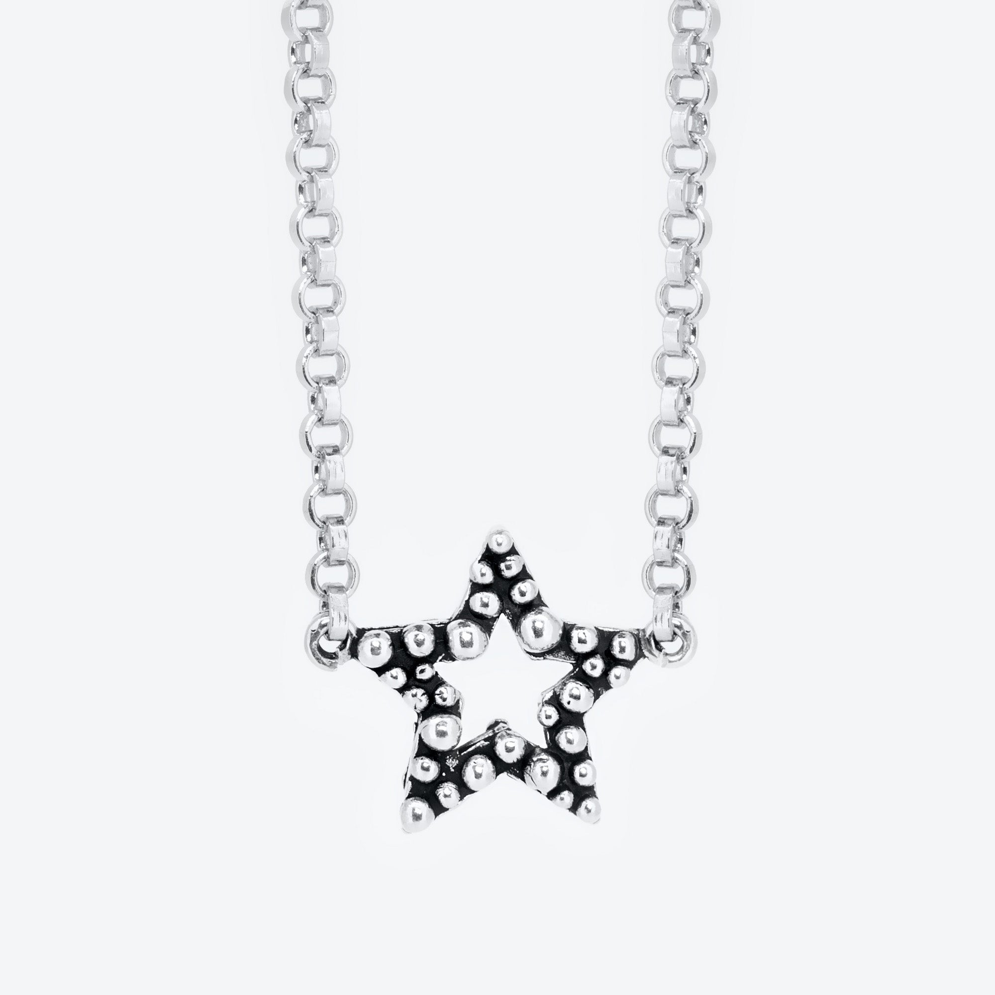 COLLANA CON PENDENTE STELLA PUNTINATO