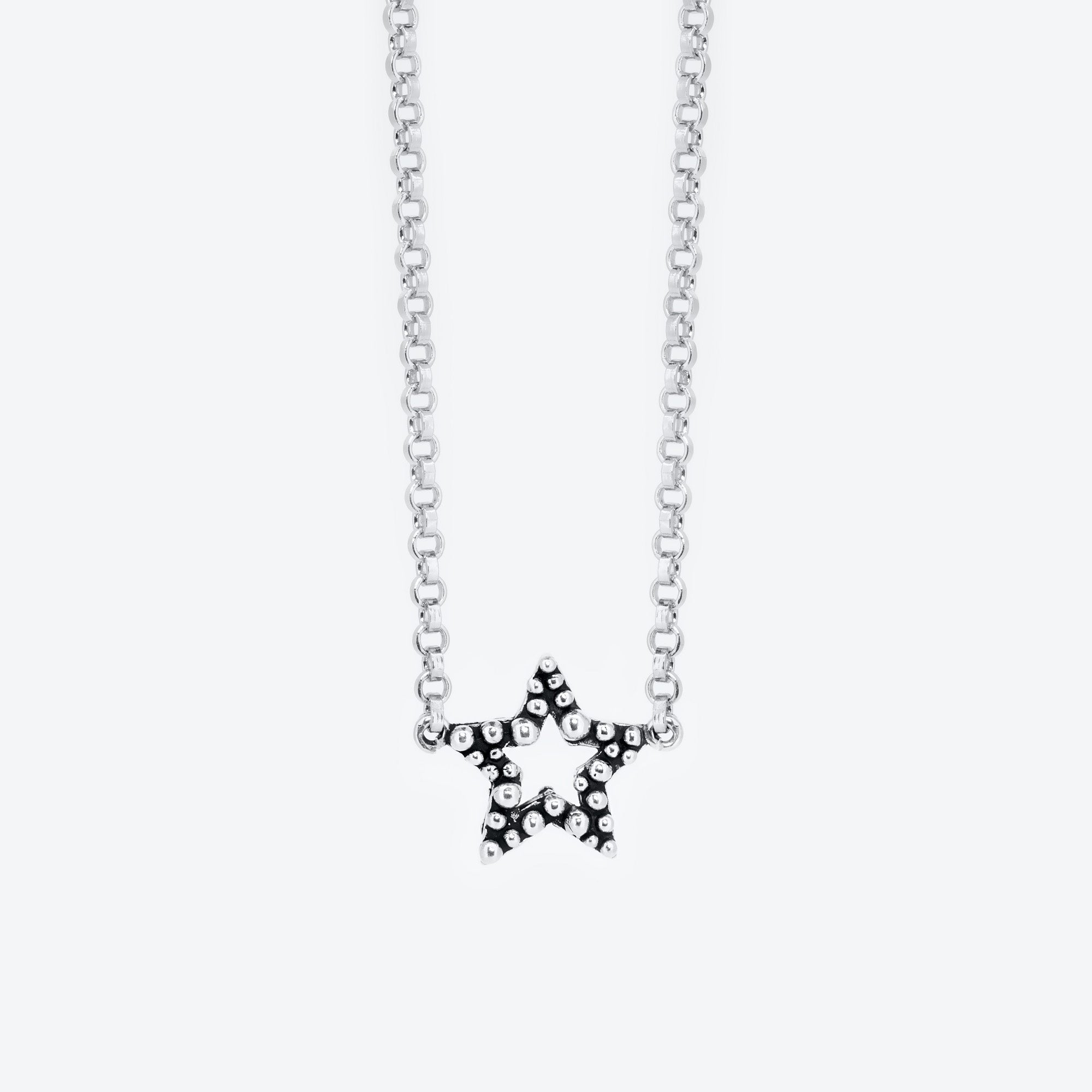 COLLANA CON PENDENTE STELLA PUNTINATO