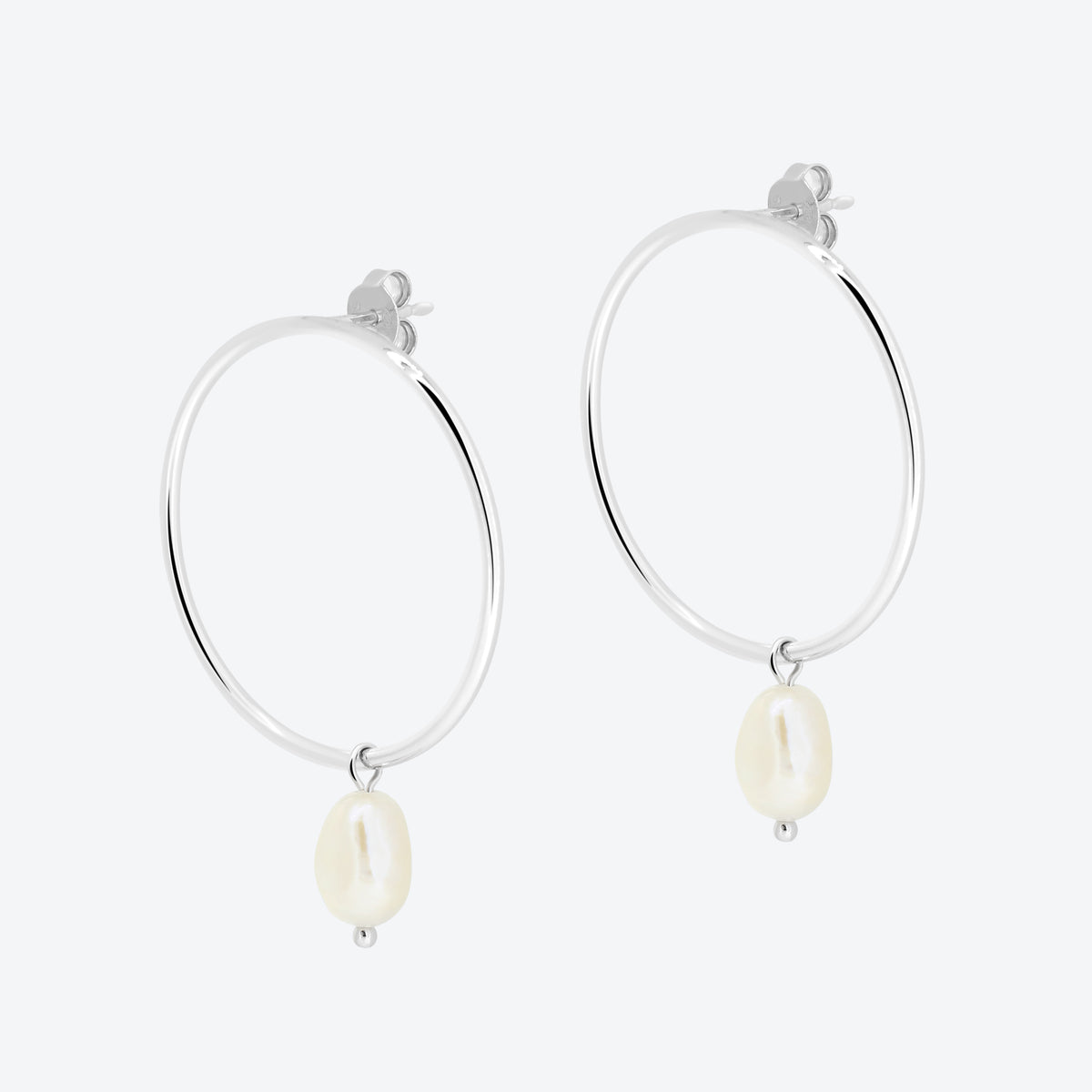 AENEAS Orecchini pendenti a cerchio in argento Sterling